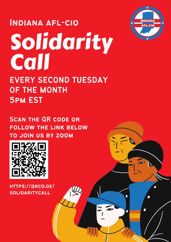 Solidarity Call Second Tuesday of the Month 5pm EST 